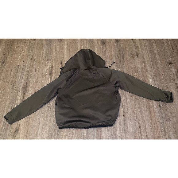 OVO October’s Very Own Softshell Hoodie Jacket Men’s L Olive Green Made in Canad - Picture 2 of 7